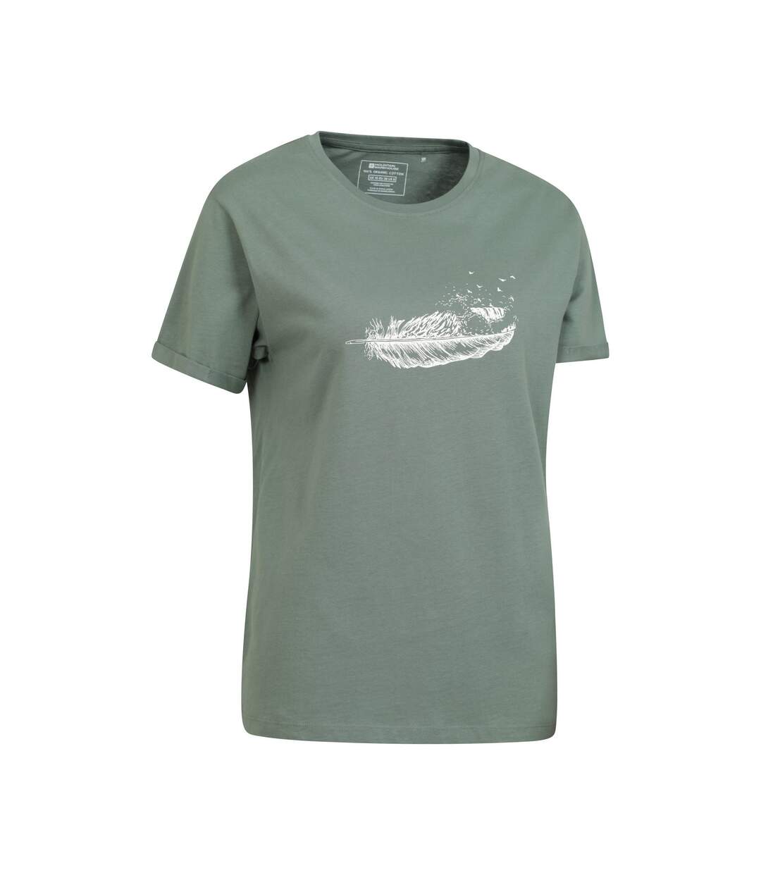 T-shirt femme vert kaki Mountain Warehouse