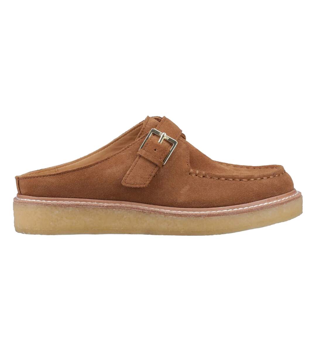 Womens/ladies Captain´s Nubuck Mules Tan Sperry-4