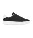 Mens Pebble Grain Court Leather Trainers Black White Tommy Hilfiger-1