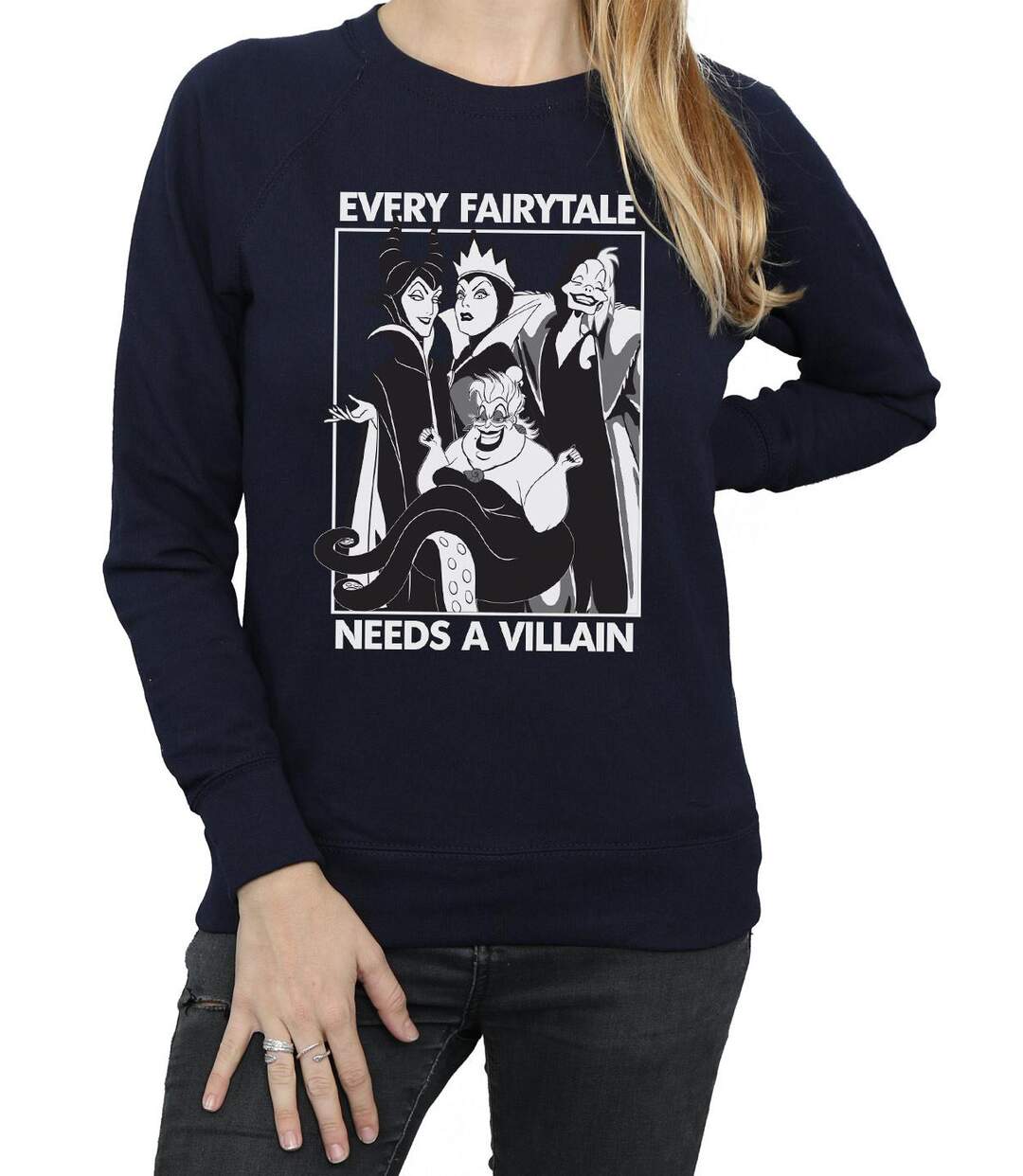 Disney Princess - Sweat EVERY FAIRY TALE NEEDS A VILLAIN - Femme (Bleu marine) - UTBI1891-3