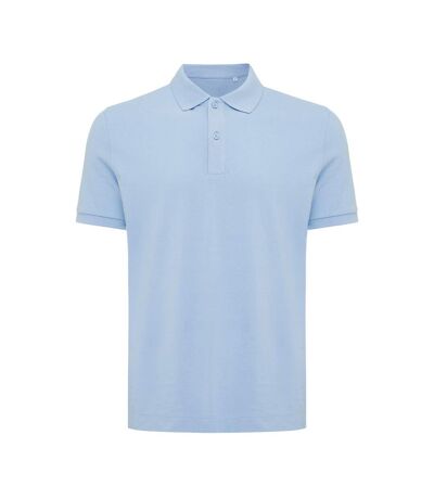 Mens yosemite pique polo shirt sky blue Iqoniq