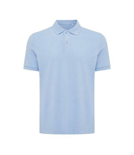 Mens yosemite pique polo shirt sky blue Iqoniq