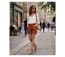 Short en lin et coton femme orange MAYFLOWER T1102A : la fraîcheur et le style vitaminé pour l'été-5