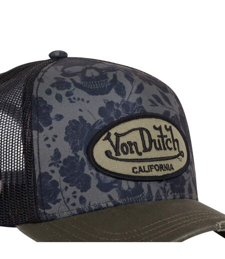 Casquette trucker avec filet Print Skull Vondutch