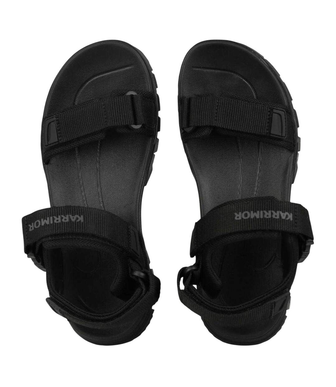 Womens/ladies Cannes Mesh Adjustable Strap Walking Sandals Black Karrimor-3
