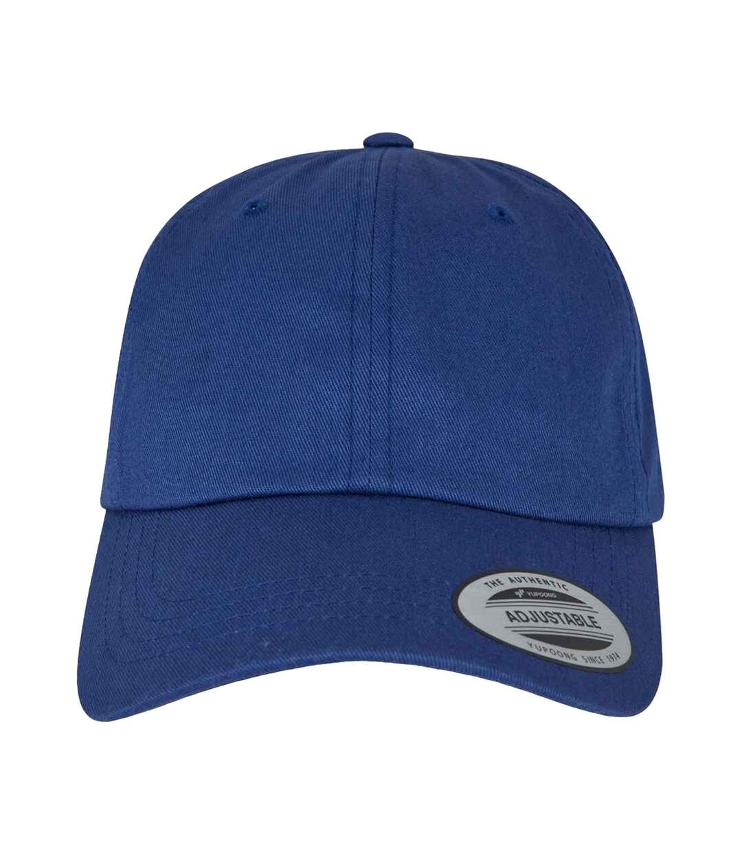 Casquette à profil bas adulte bleu mer Flexfit-1