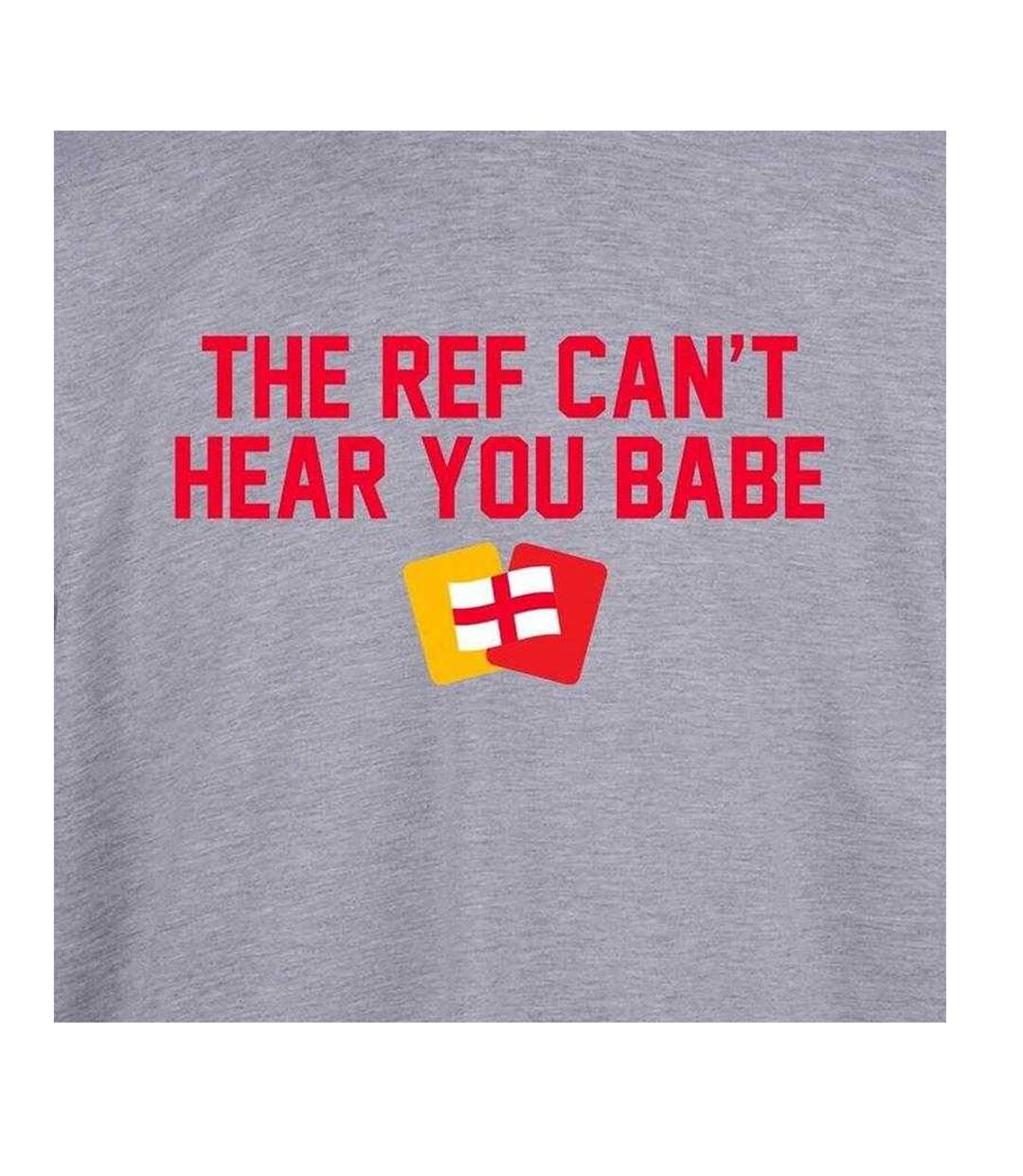 T-shirt Can´t Hear You Babe Adulte Gris AWD-3