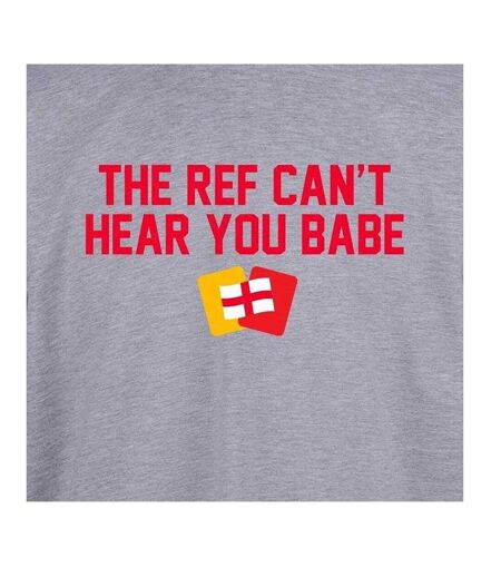 T-shirt Can´t Hear You Babe Adulte Gris AWD