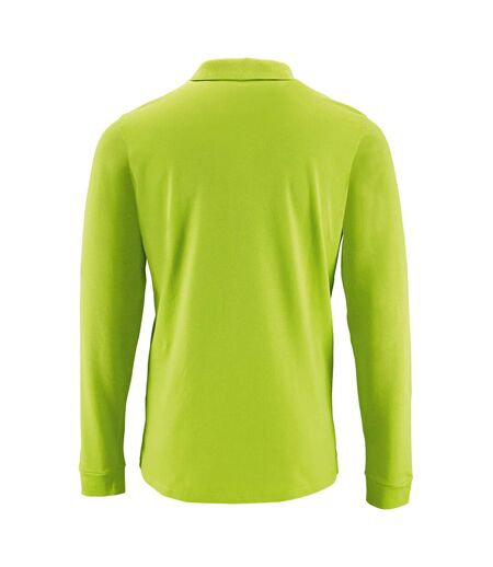 SOLS Mens Perfect Long Sleeve Pique Polo Shirt (Apple Green) - UTPC2912
