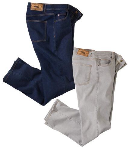 2er-Pack Regular-Jeans STRETCH KOMFORT