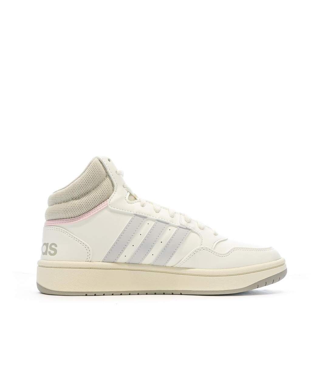 Baskets beige/rose femme adidas hoops 3.0-2