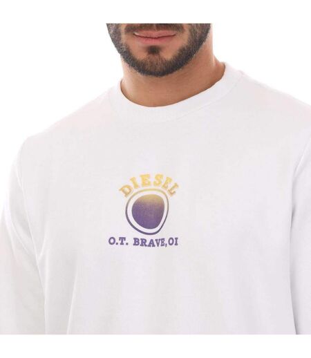 Sweat S-gir 5-5 Homme Blanc Diesel