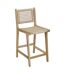 Tabouret de bar en teck naturel BAIA (Lot de 2) Hauteur 110 cm