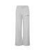 Womens/ladies Fleece Wide Leg Sweatpants Grey Couture-1