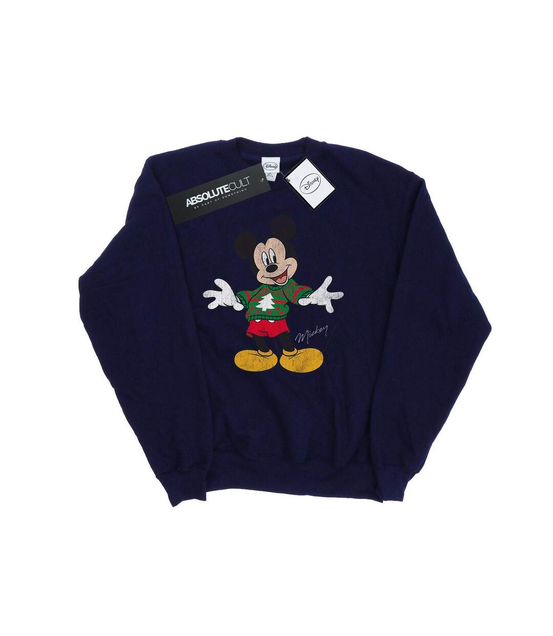 Disney - Sweat MICKEY MOUSE CHRISTMAS JUMPER - Femme (Bleu marine) - UTBI9100-1