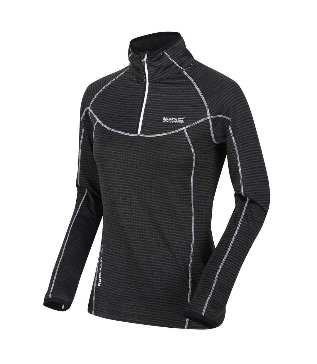Womens/ladies Yonder Raglan Long-sleeved Sweatshirt Black Regatta-3