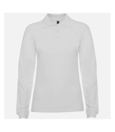 Roly Womens/Ladies Estrella Long-Sleeved Polo Shirt (White)