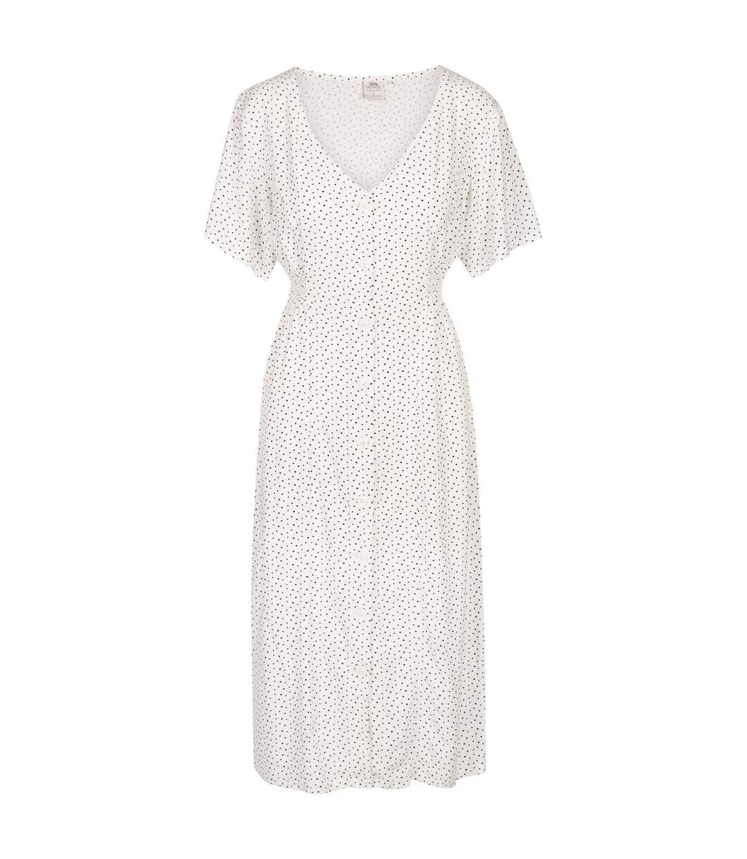 Womens/ladies Nia Spotted Dress White Trespass-1