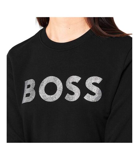 Sweat Motif/style Logo Femme Noir Boss
