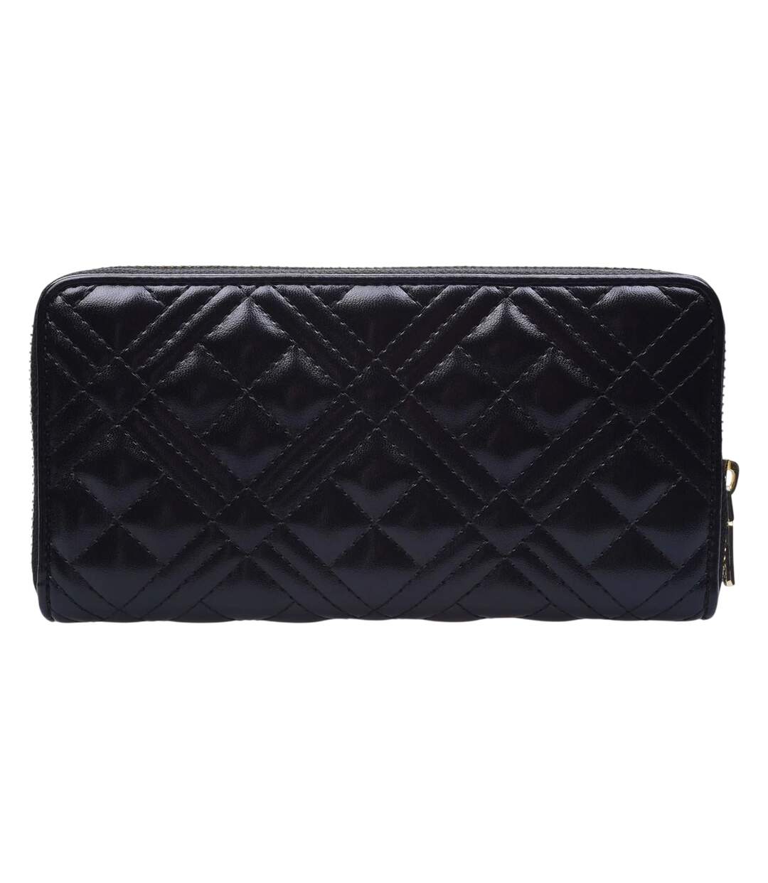 Womens/ladies Quilted Logo Purse One Size Black Love Moschino-1