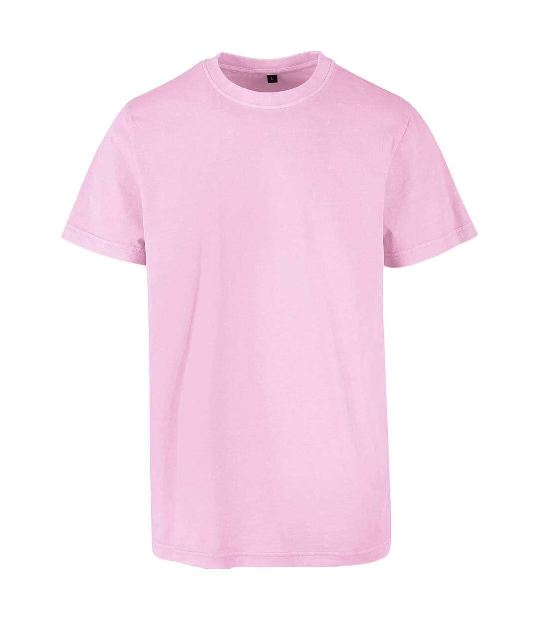 T-shirt Motif/style Délavé À L'acide Adulte Rose Clair Build Your Brand-1