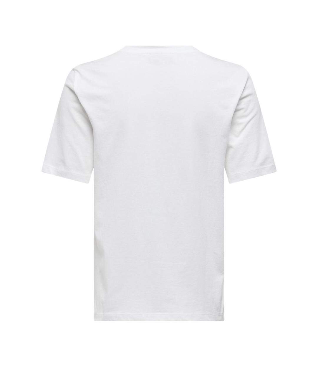 T-Shirt blanc femme jdy emone-2