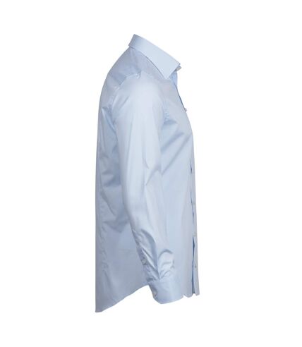 Tee Jays Mens Luxury Stretch Long-Sleeved Shirt (Light Blue) - UTPC4792