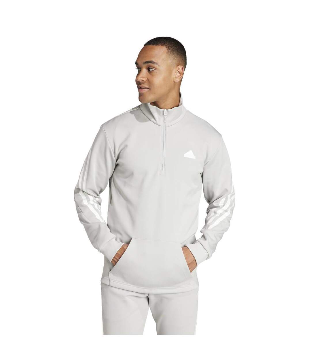 Sweat future icons homme gris Adidas-3