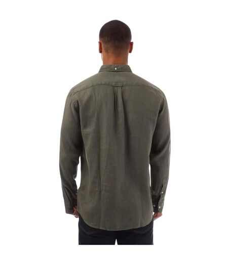 Mens Garment Dyed Regular Shirt Green Gant