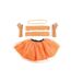 Womens/ladies tutu skirt set one size orange Smiffys-1