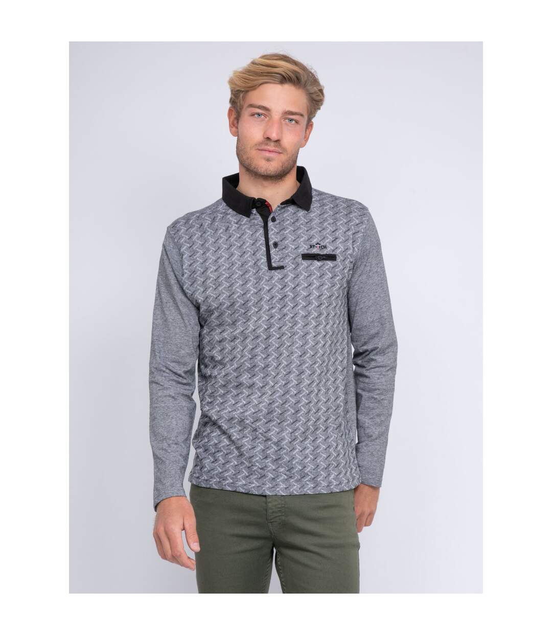 Polo manches longues pur coton PLOVIS-1