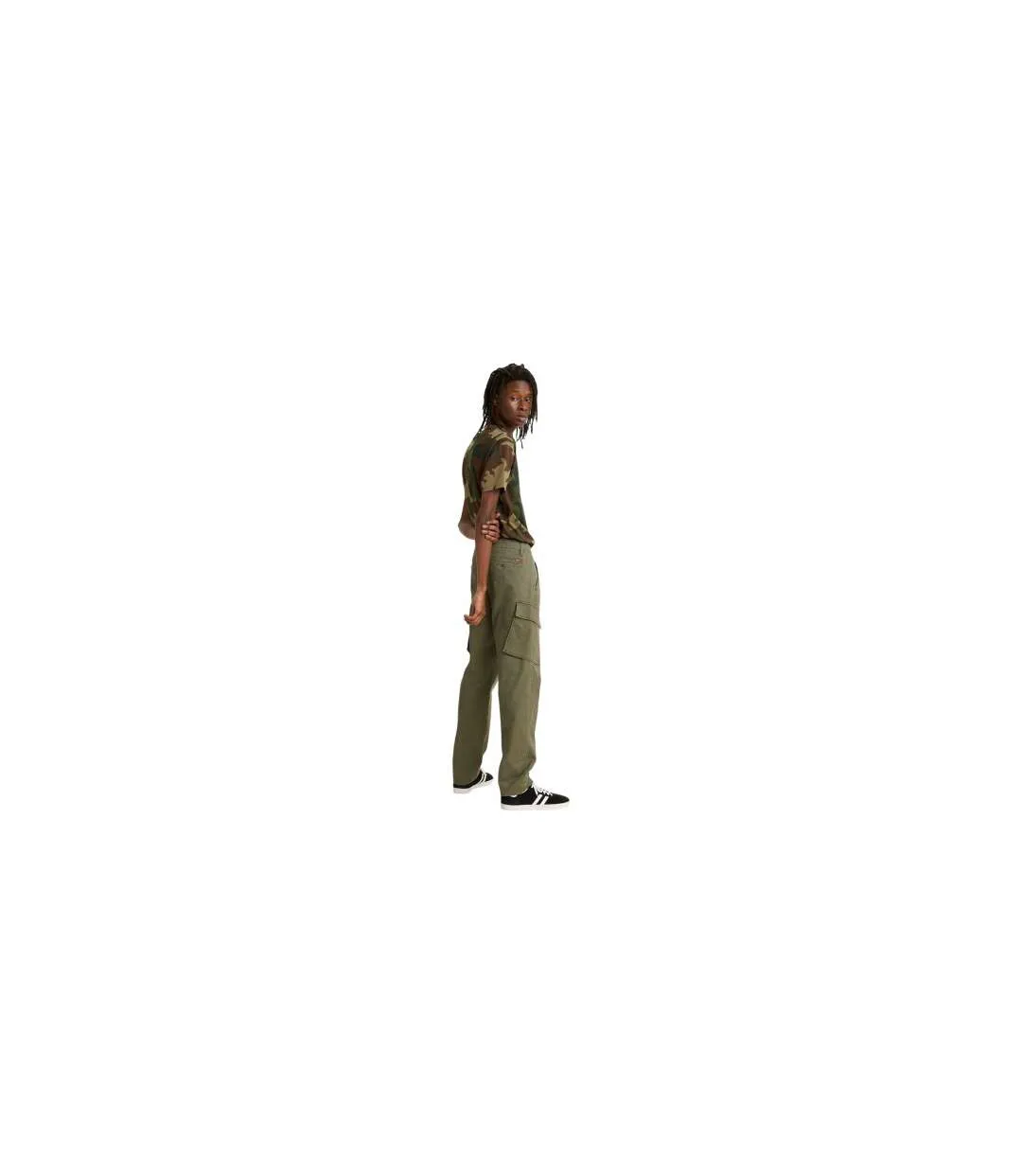 Mens Tapered Cargo Trousers Olive Night Levis-1