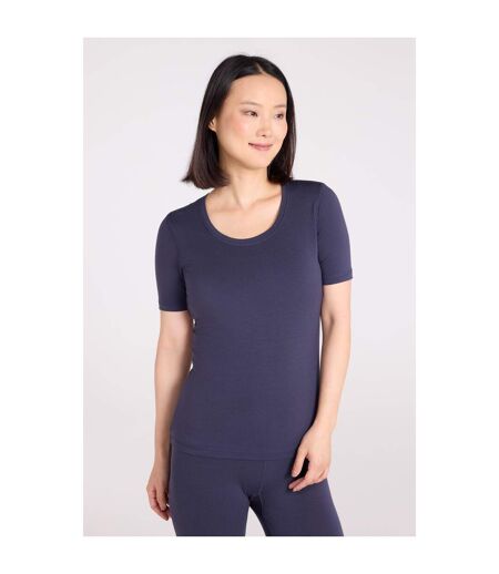 Womens/ladies Keep The Heat Isotherm T-shirt Navy Mountain Warehouse