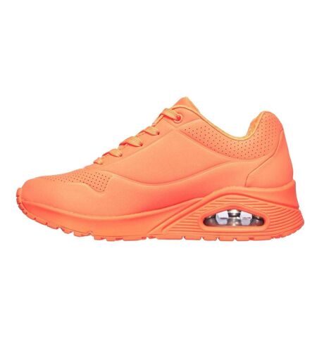 Baskets Uno Stand On Air Femme Orange Skechers