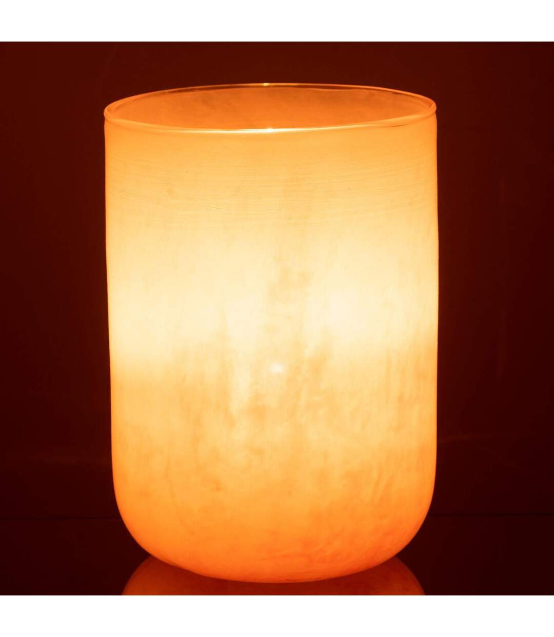 Vase Design en Verre Corrie 23cm Corail-3