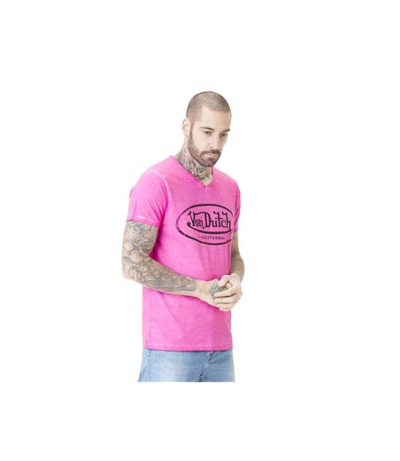T-shirt homme col V Neon Pink Vondutch