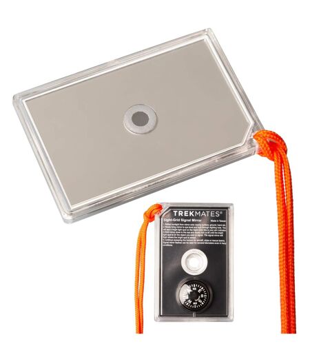 Signal Mirror Emergency Sighting Compass Hiking Survival Outdoor Tool