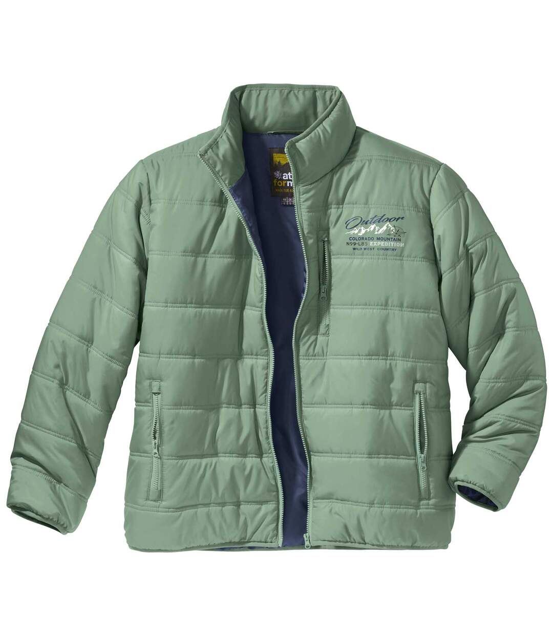 Men's Green Padded Water-Repellent Jacket