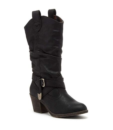 Bottes Cowboy Sidestep Femme Noir Rocket Dog