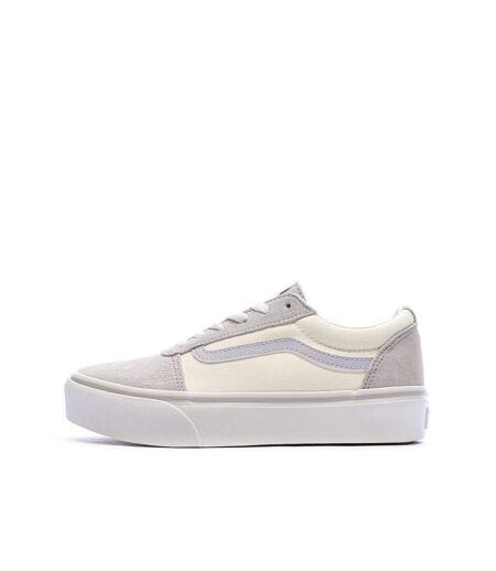 Baskets beige femme vans ward platform