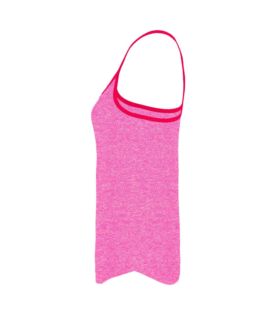 Débardeur de yoga femme rose chiné/rose vif TriDri-2