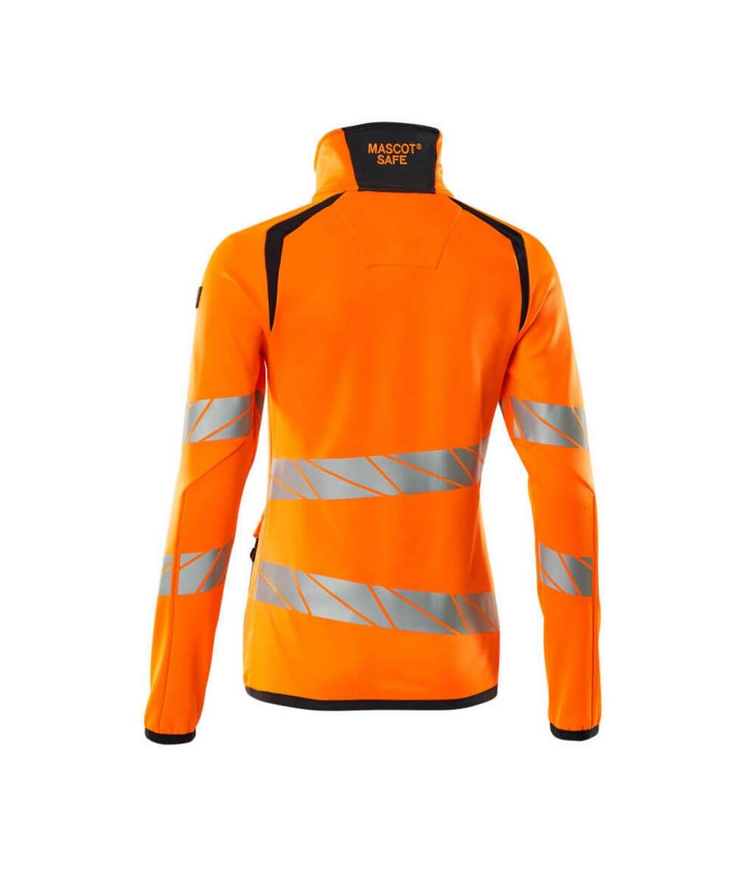 Veste Polaire Accelerate Safe Femme Orange Fluo Bleu Marine Foncé Mascot-2