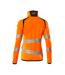 Veste Polaire Accelerate Safe Femme Orange Fluo Bleu Marine Foncé Mascot-2