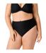 Culotte de bain taille haute noire Désinvolte-2