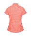 Regatta Womens/Ladies Mindano VI Ditsy Print Shirt (Fusion Coral) - UTRG7533-3