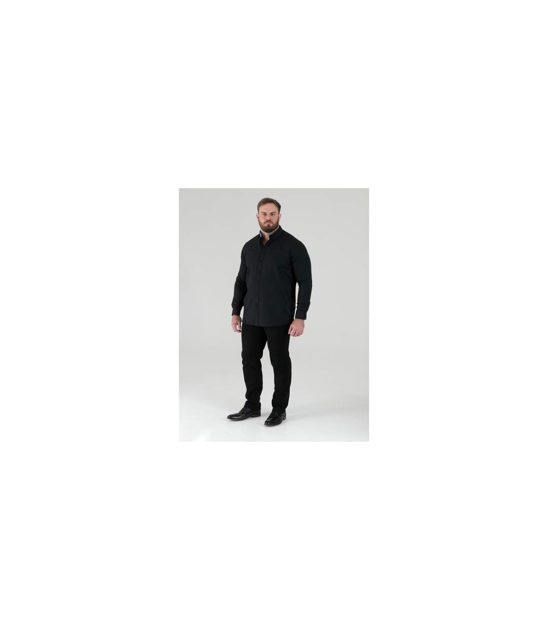 D555 Chemise Longue Manches Longues Richard Homme Noir Duke-1