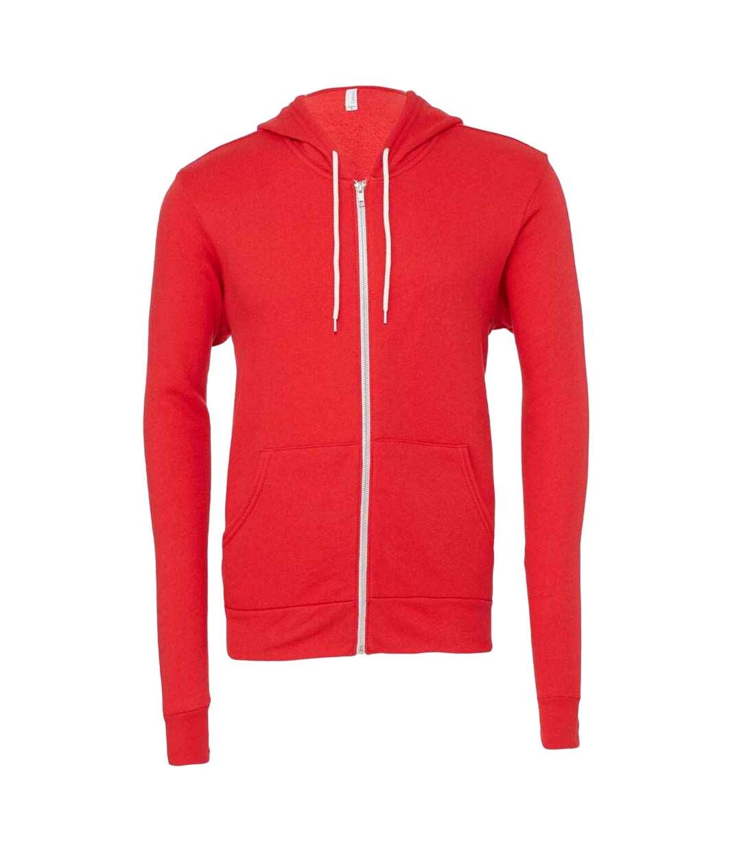 Veste à capuche adulte rouge Bella + Canvas