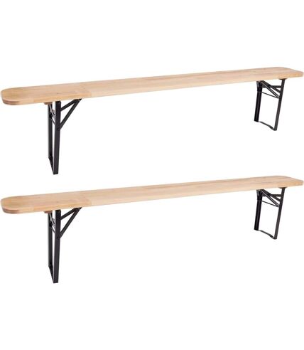 Banc de jardin pliable Brasserie (Lot de 2)