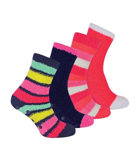 Sock Snob - 4 Paires Femme Chaussettes Thermiques Chaudes | Antidérapantes