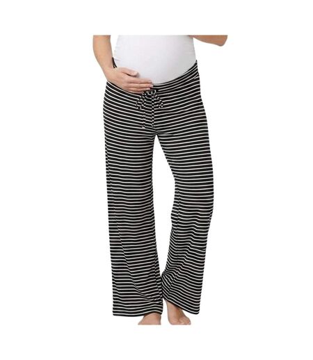 Pantalon noir/blanc femme mamalicious mette